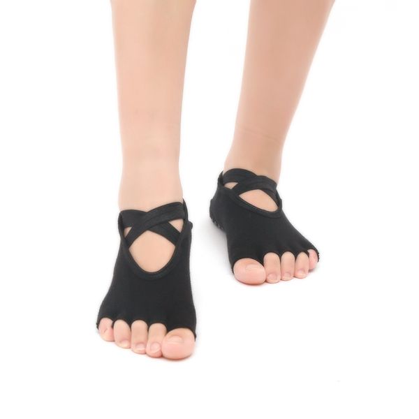 pampa professional women yoga socks female non-slip silicone backless five-finger yoga socks pilates dance sock with toe woman, Black
pampa professional women yoga socks female non-slip silicone backless five-finger yoga socks pilates dance sock with toe woman, Black