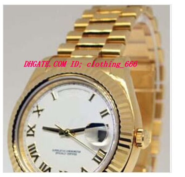 2018 luxury watches fashion steel bracelet ii 18k yellow gold mens watch white roman 218238 41mm mechanical automatic man watch wristwatch, Slivery;brown
2018 luxury watches fashion steel bracelet ii 18k yellow gold mens watch white roman 218238 41mm mechanical automatic man watch wristwatch, Slivery;brown
