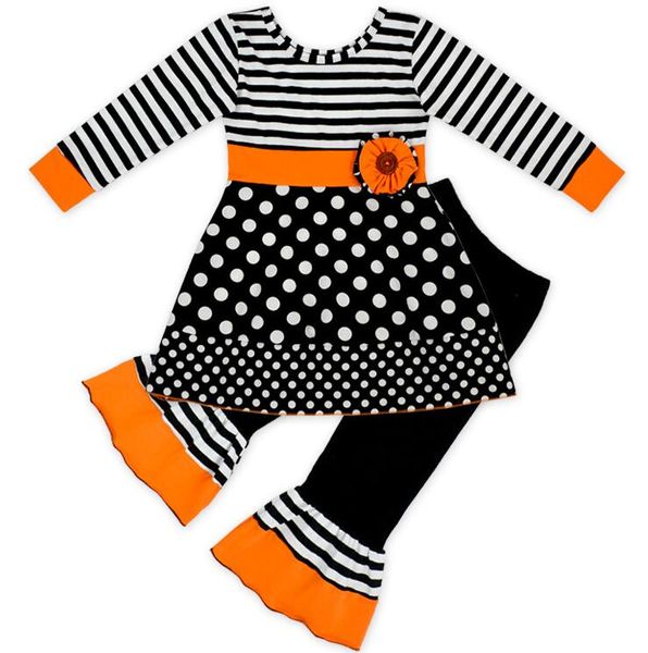 halloween kids girls outfits clothes pants 2pcs set orange kids clothing striped dot ruffles cute girls dress bell-bottoms long sleeve, White
halloween kids girls outfits clothes pants 2pcs set orange kids clothing striped dot ruffles cute girls dress bell-bottoms long sleeve, White