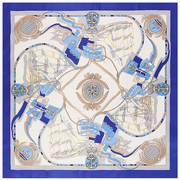 100% twill neckerchief anchor scarves silk bufandas wrap ocean sailboat scarf foulard female silk square hijab lady women 100cm*100cm oqeva, White;black
100% twill neckerchief anchor scarves silk bufandas wrap ocean sailboat scarf foulard female silk square hijab lady women 100cm*100cm oqeva, White;black