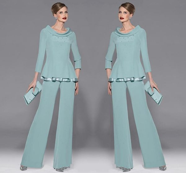 graceful mint green chiffon mothers pants suit jewel neckline long sleeve with beads and sequins two pieces for wedding party guest dresses, Black;red
graceful mint green chiffon mothers pants suit jewel neckline long sleeve with beads and sequins two pieces for wedding party guest dresses, Black;red