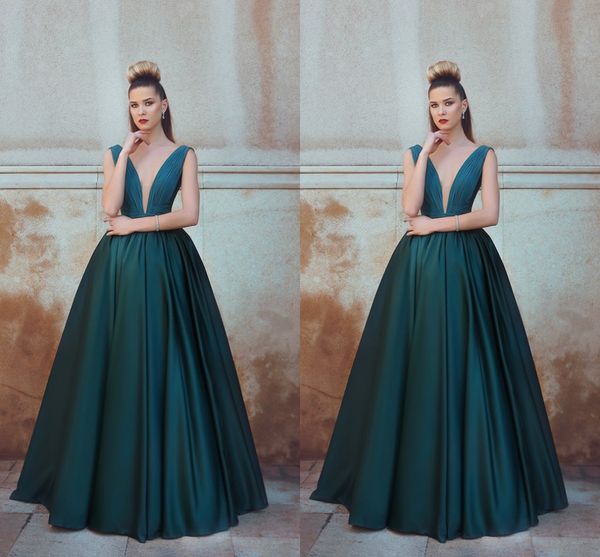 simple 2018 a line prom dresses deep v neck floor length backless formal dresses evening gowns vestidos de fiesta, Black
simple 2018 a line prom dresses deep v neck floor length backless formal dresses evening gowns vestidos de fiesta, Black