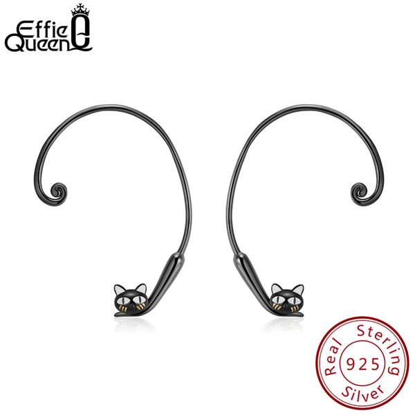 effie queen 925 sterling silver big stud earrings for women black gun plated earrings silver jumping cat jewelry brinco dse91, Golden;silver
effie queen 925 sterling silver big stud earrings for women black gun plated earrings silver jumping cat jewelry brinco dse91, Golden;silver