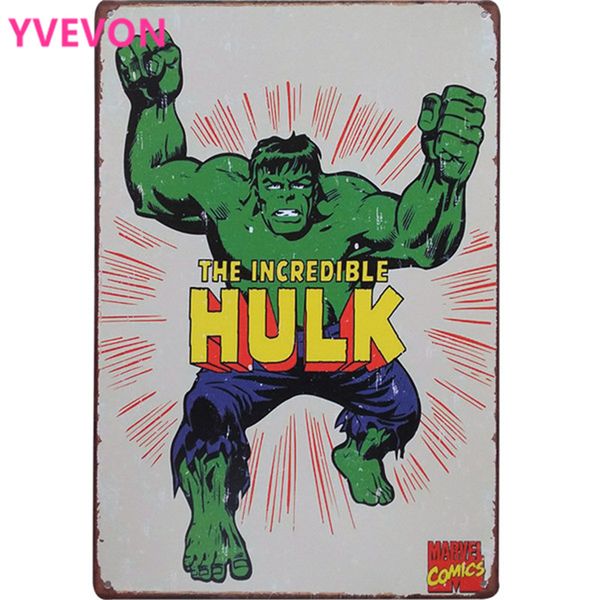 the incredible hulk retro metal plaque tin vintage movie sign cartoon board animation cinema film poster home wall 20x30cm
the incredible hulk retro metal plaque tin vintage movie sign cartoon board animation cinema film poster home wall 20x30cm