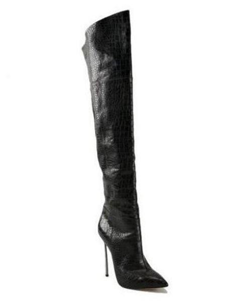 2018 cobra skin leather over the knee boots pointed toe blade heels thigh high boots black brown zipper long boot
2018 cobra skin leather over the knee boots pointed toe blade heels thigh high boots black brown zipper long boot