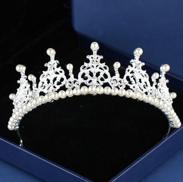 2018 wedding crown pearls rhinestone bridal hair accessorie fascinator crown tiara zapatos de las novias blancos coronas de la boda, Silver
2018 wedding crown pearls rhinestone bridal hair accessorie fascinator crown tiara zapatos de las novias blancos coronas de la boda, Silver