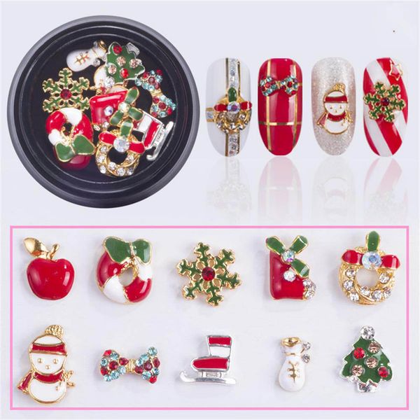 10 designs/box diy alloy metal christmas snowman nail art decorations charms 3d nail rhinestones manicure decor accessories, Silver;gold
10 designs/box diy alloy metal christmas snowman nail art decorations charms 3d nail rhinestones manicure decor accessories, Silver;gold