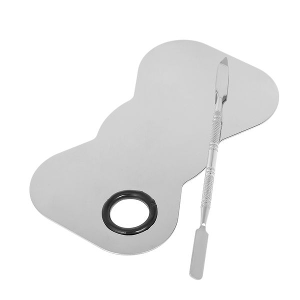 2pcs stainless steel makeup mixer nail art polish mixing plate painting color palette tool tone knife dedicated specular plate, Silver
2pcs stainless steel makeup mixer nail art polish mixing plate painting color palette tool tone knife dedicated specular plate, Silver