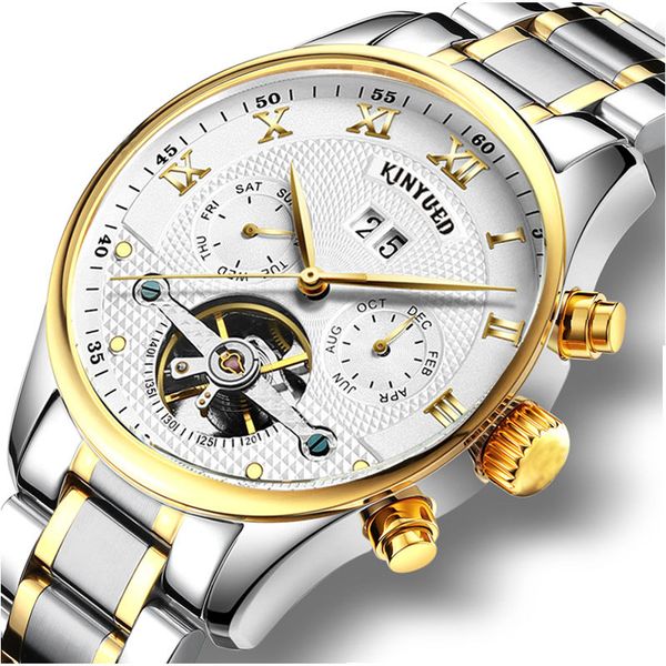 wengle new kinyued fashion men stainless steel belt luxury tourbillon automatic calendar luminous through bottom mechanical watches, Slivery;brown
wengle new kinyued fashion men stainless steel belt luxury tourbillon automatic calendar luminous through bottom mechanical watches, Slivery;brown