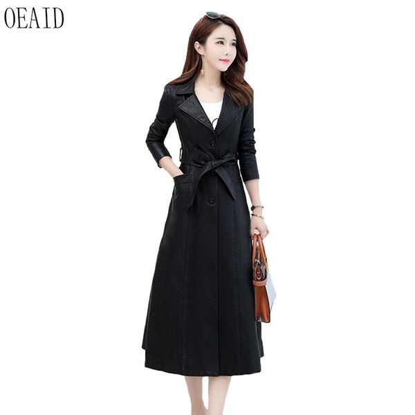 oeaid big size leather coat women new 2018 black women leather jacket long slim spring and autumn motorcycle female clothing
oeaid big size leather coat women new 2018 black women leather jacket long slim spring and autumn motorcycle female clothing