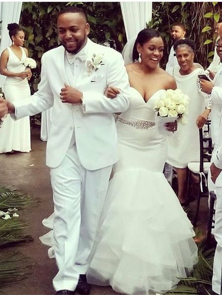 mermaid wedding dresses sparkling sash sweep train zipper back bridal gowns sweep train satin with tulle, White
mermaid wedding dresses sparkling sash sweep train zipper back bridal gowns sweep train satin with tulle, White