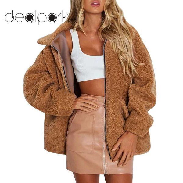2018 autumn winter coat women faux fur jacket long sleeve turn-down collar pocket fluffy jacket warm outerwear plus size 3xl, Black
2018 autumn winter coat women faux fur jacket long sleeve turn-down collar pocket fluffy jacket warm outerwear plus size 3xl, Black