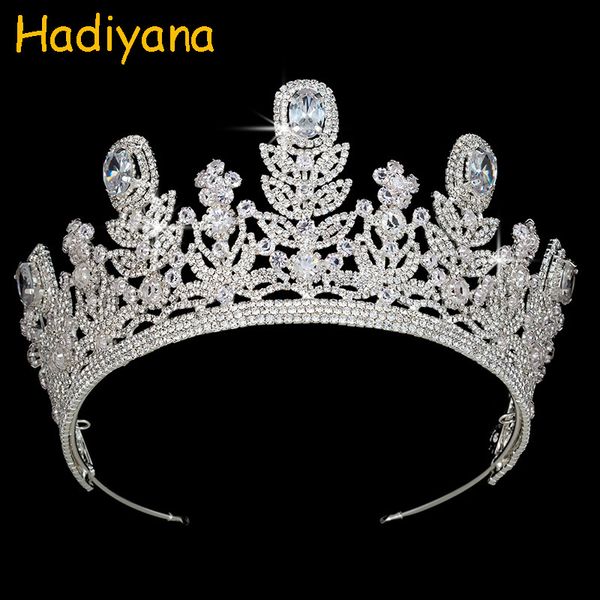 hadiyana fine tiaras luxury wedding crown rhinestone sliver jewelry tiara for women king princess party gift bc3971, Golden;white
hadiyana fine tiaras luxury wedding crown rhinestone sliver jewelry tiara for women king princess party gift bc3971, Golden;white