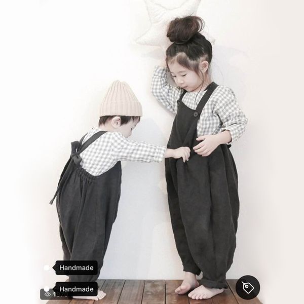 ins baby girl overalls korean casual kids boys linen clothings summer autumn children clothes, Blue
ins baby girl overalls korean casual kids boys linen clothings summer autumn children clothes, Blue