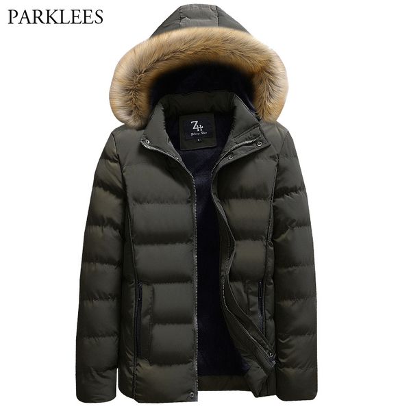 men's faux fur hooded warm coats outwer 2018 brand new winter thick jackets men hat detachable warm parka coat casaco masculino, Black
men's faux fur hooded warm coats outwer 2018 brand new winter thick jackets men hat detachable warm parka coat casaco masculino, Black