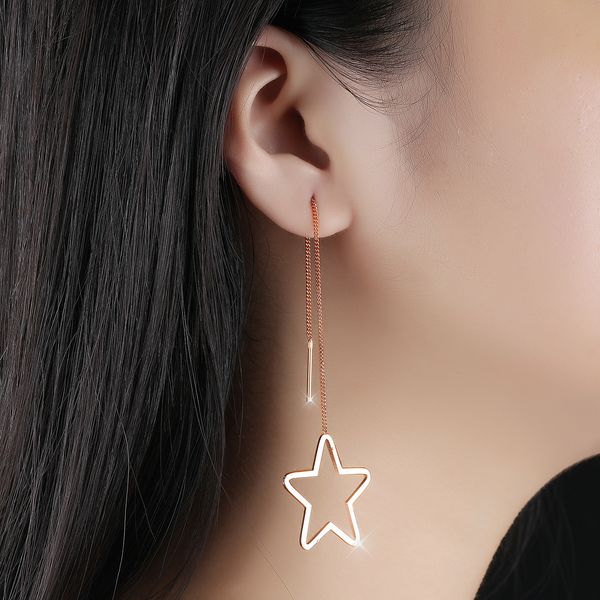 star triangle square round pendant earrings fringed long earrings simple titanium steel plated rose gold-color earrings, Golden;silver
star triangle square round pendant earrings fringed long earrings simple titanium steel plated rose gold-color earrings, Golden;silver