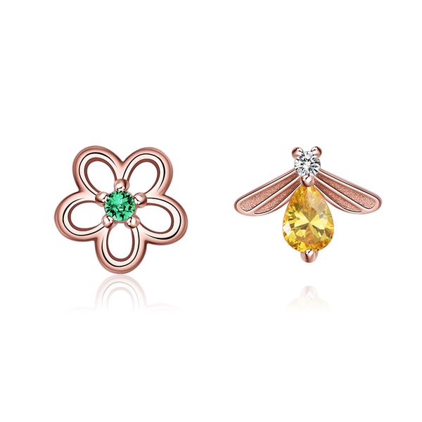 hutang bee stud earrings in 925 sterling silver cubic green yello zirconia fine jewelry for girls's women trendy earring new, Golden;silver
hutang bee stud earrings in 925 sterling silver cubic green yello zirconia fine jewelry for girls's women trendy earring new, Golden;silver