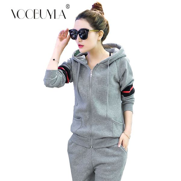 voobuyla 2018 women running set autumn winter sport suit zipper hooded jacket+pants 2pcs fitness outdoor yoga set sportswear xxl, Black;blue
voobuyla 2018 women running set autumn winter sport suit zipper hooded jacket+pants 2pcs fitness outdoor yoga set sportswear xxl, Black;blue
