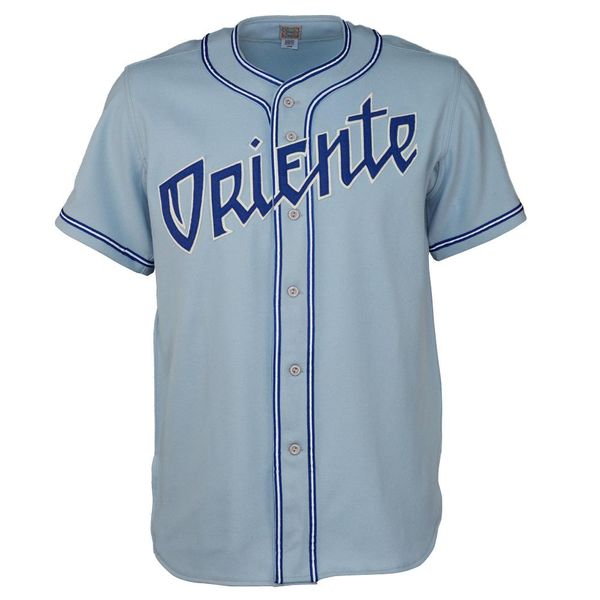 Oriente 1947 Road Jersey 100% Stitched Embroidery Logos Vintage Baseball Jerseys Custom Any Name Any Number Free Shipping
Oriente 1947 Road Jersey 100% Stitched Embroidery Logos Vintage Baseball Jerseys Custom Any Name Any Number Free Shipping
