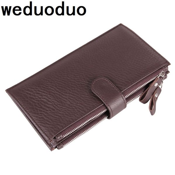 weduoduo genuine leather men wallet new clutch wallet male purse double zipper wallets coin purse new phone pocket, Red;black
weduoduo genuine leather men wallet new clutch wallet male purse double zipper wallets coin purse new phone pocket, Red;black