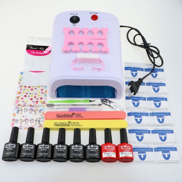 nail art tools kit set 36w uv lamp 6 color 10ml soak off gel polish kit nail manicure tools
nail art tools kit set 36w uv lamp 6 color 10ml soak off gel polish kit nail manicure tools