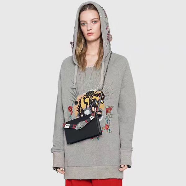hoodies women sweatshirts embroidery beading long sleeve 70%cotton pullovers casual loose high street new fashion style 2018, Black
hoodies women sweatshirts embroidery beading long sleeve 70%cotton pullovers casual loose high street new fashion style 2018, Black