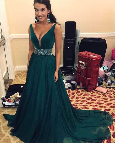 emerald a-line formal evening dresses tank v neck tank beaded sequins waist long evening gowns chiffon prom dresses galajurk, Black;red
emerald a-line formal evening dresses tank v neck tank beaded sequins waist long evening gowns chiffon prom dresses galajurk, Black;red