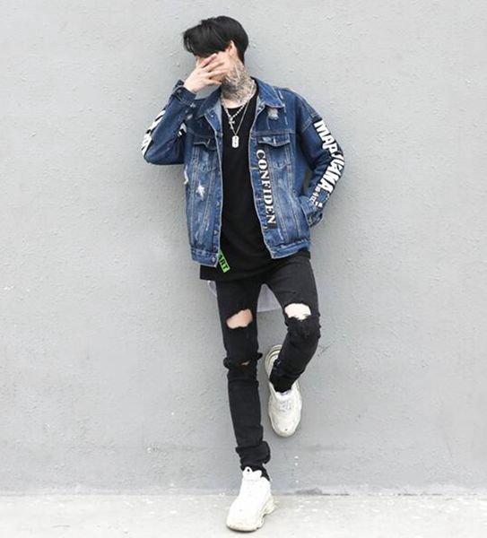 man han edition of the new age season fashion boutique personality hip-hop printed denim jacket coat jackets m - 3 xl, Black;brown
man han edition of the new age season fashion boutique personality hip-hop printed denim jacket coat jackets m - 3 xl, Black;brown