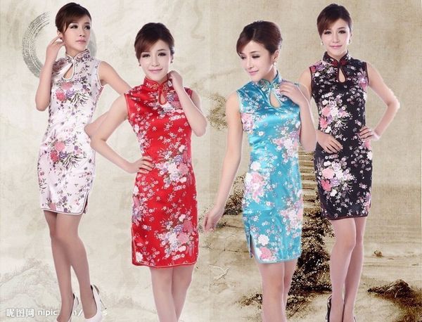 shanghai story chinese traditional dress new sale sleeveless cheongsam vintage cheongsam dress mandarin qipao 4 color, Red
shanghai story chinese traditional dress new sale sleeveless cheongsam vintage cheongsam dress mandarin qipao 4 color, Red