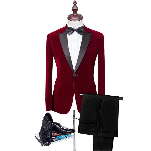 autumn winter fashion wine velvet groom tuxedos black peak lapel one button men wedding tuxedos men prom dinner suit(jacket+pants+tie) 1921, Black;gray
autumn winter fashion wine velvet groom tuxedos black peak lapel one button men wedding tuxedos men prom dinner suit(jacket+pants+tie) 1921, Black;gray