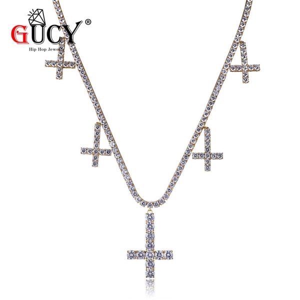 gucy hip hop cross pendants tennis chain necklace micro pave cz stones gold silver color pendant necklaces for prayer gift party
gucy hip hop cross pendants tennis chain necklace micro pave cz stones gold silver color pendant necklaces for prayer gift party