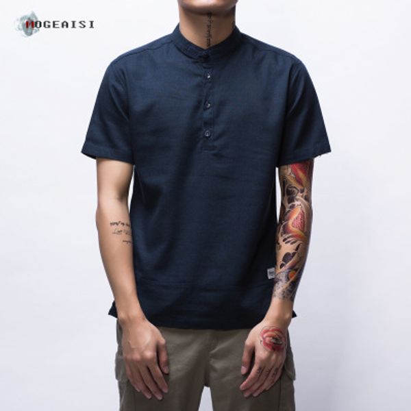 mens short sleeve shirt straight casual pure color chinese style blouse thin linen t-shirt summer youth fashion, White;black
mens short sleeve shirt straight casual pure color chinese style blouse thin linen t-shirt summer youth fashion, White;black