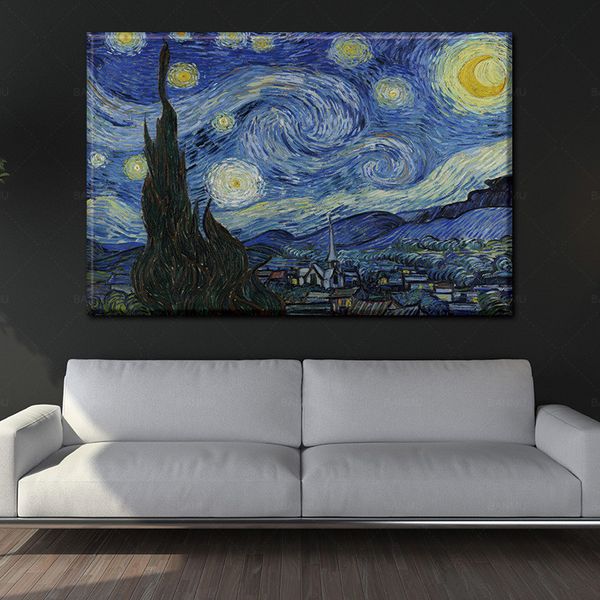 wall art canvas painting picture landscape on canvas the starry night from van gogh the painting on wall picture home decor
wall art canvas painting picture landscape on canvas the starry night from van gogh the painting on wall picture home decor