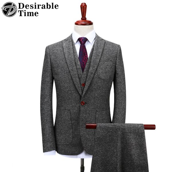 desirable time mens gray woolen suits wedding groom s-4xl fashion costume homme slim fit tweed suit men dt151, White;black
desirable time mens gray woolen suits wedding groom s-4xl fashion costume homme slim fit tweed suit men dt151, White;black