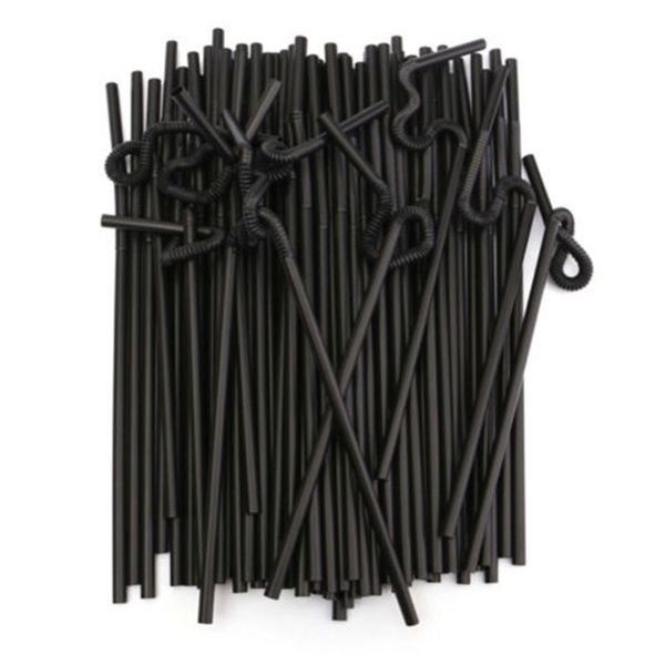 100 pcs black disposable plastic drinking straws extra long flexible suction tube sucker party bar beer juice drinking supplies
100 pcs black disposable plastic drinking straws extra long flexible suction tube sucker party bar beer juice drinking supplies