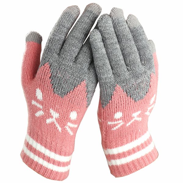 2018 women winter touch screen gloves fashion cute cartoon cat printed wool knitted full finger mittens for girls christmas gift, Blue;gray
2018 women winter touch screen gloves fashion cute cartoon cat printed wool knitted full finger mittens for girls christmas gift, Blue;gray