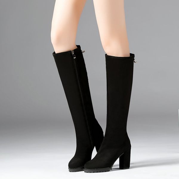 women comfort thick high heel knee high boots fashion zipper boots ladies round toe autumn winter shoes black red wine red
women comfort thick high heel knee high boots fashion zipper boots ladies round toe autumn winter shoes black red wine red