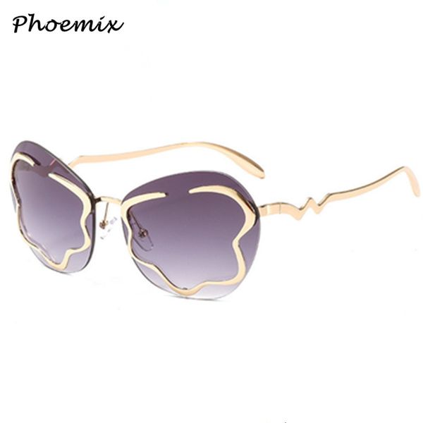 phoemix irregular cat eye sunglasses rimless modis 2019 vintage women brand sun glasses uv400, White;black
phoemix irregular cat eye sunglasses rimless modis 2019 vintage women brand sun glasses uv400, White;black