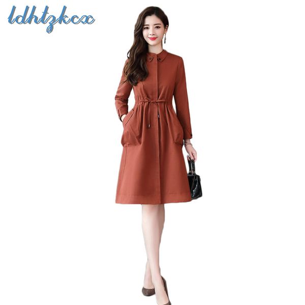 ldhtzkcx solid color large size long-sleeved trench female 2018 autumn new office lady slim long bow pockets windbreaker cx292, Tan;black
ldhtzkcx solid color large size long-sleeved trench female 2018 autumn new office lady slim long bow pockets windbreaker cx292, Tan;black