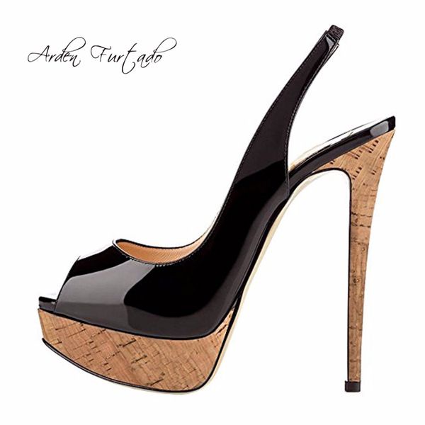 2018 лето высокие каблуки платформа Пип toe шпильки мода Леопард зеленый пробки санд