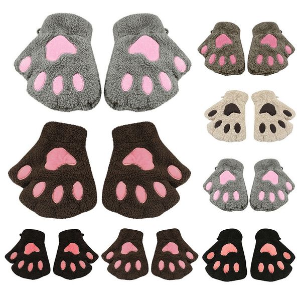 fashion winter warmer kids baby girl cat fingerless hand cute cat claw paw plush gloves mitten soft full finger gloves, White
fashion winter warmer kids baby girl cat fingerless hand cute cat claw paw plush gloves mitten soft full finger gloves, White