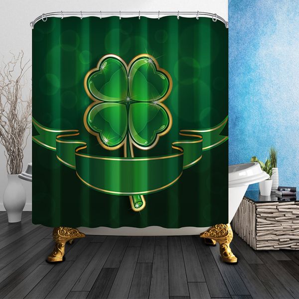 st. patrick's day waterproof bathroom fabric shower curtain 180*180cm 180*210cm four leaf clover curtains for ireland national day
st. patrick's day waterproof bathroom fabric shower curtain 180*180cm 180*210cm four leaf clover curtains for ireland national day