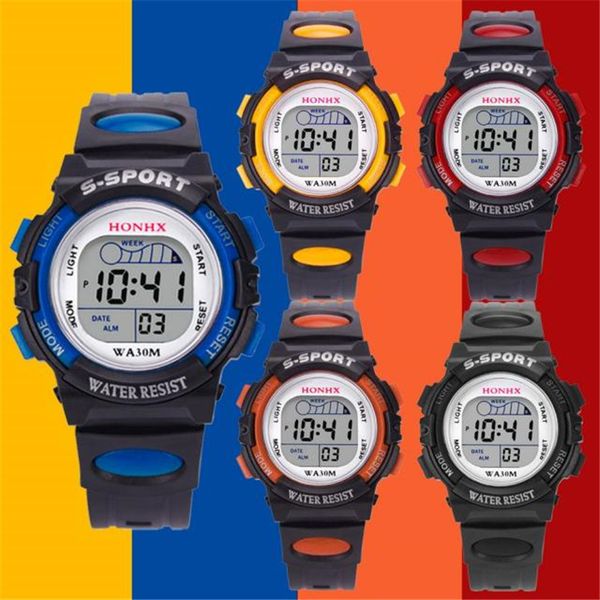 waterproof children boys digital led sports watch kids alarm date watch gift men silicone/rubber quartz a40, Slivery;brown
waterproof children boys digital led sports watch kids alarm date watch gift men silicone/rubber quartz a40, Slivery;brown