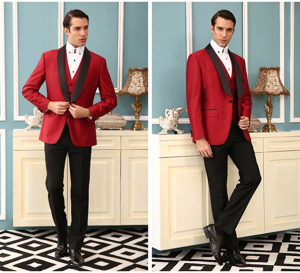 fashion red men wedding tuxedos black shawl lapel side vent groom tuxedos men prom/dinner/darty dress(jacket+pants+tie+vest)261, Black;gray
fashion red men wedding tuxedos black shawl lapel side vent groom tuxedos men prom/dinner/darty dress(jacket+pants+tie+vest)261, Black;gray