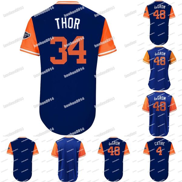 34 NoahSyndergaard "THOR" 2018 Players Weekend Jacob deGrom "deGrom" BRANDON NIMMO "NIMMS" WILMER FLORES "CATIRE" Nickname Baseball Jerseys
34 NoahSyndergaard "THOR" 2018 Players Weekend Jacob deGrom "deGrom" BRANDON NIMMO "NIMMS" WILMER FLORES "CATIRE" Nickname Baseball Jerseys