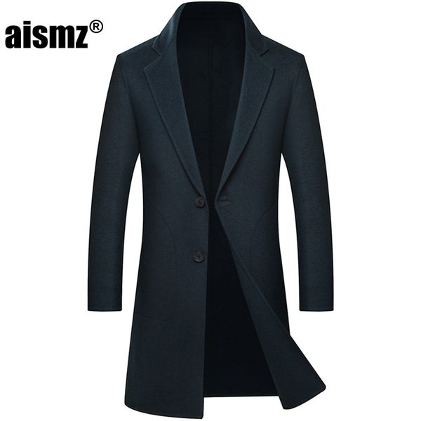 aismz erkek mont men's autumn winter 70% double sided woolen coat thickening fashion long woolen jacket men casual cashmere coat, Black
aismz erkek mont men's autumn winter 70% double sided woolen coat thickening fashion long woolen jacket men casual cashmere coat, Black