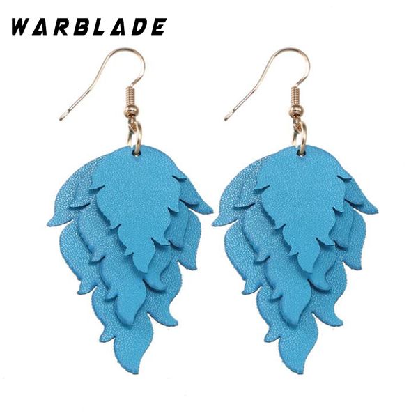 wbl 2018 new layered splleaf leather earrings statement earrings vintage long pendants drop dangle earring for women, Silver
wbl 2018 new layered splleaf leather earrings statement earrings vintage long pendants drop dangle earring for women, Silver