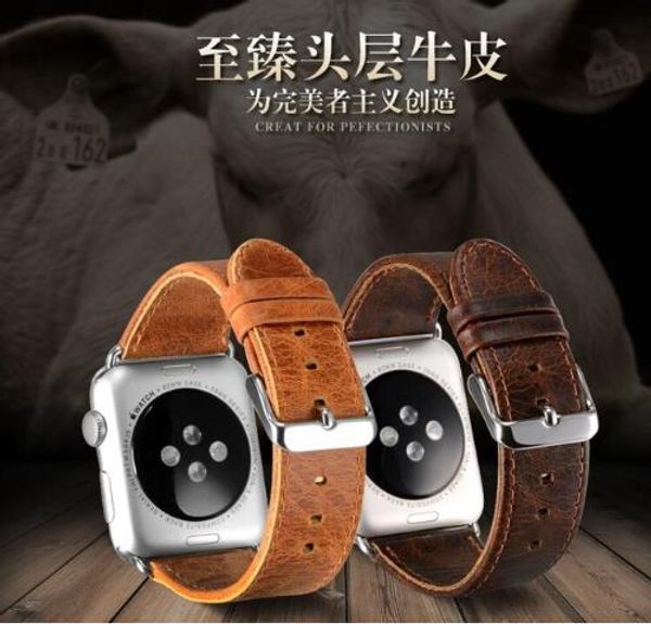 dalan link bracelet leather loop band 42mm 38 strap series 3 2 1, Black;brown
dalan link bracelet leather loop band 42mm 38 strap series 3 2 1, Black;brown