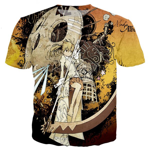 men/womens fashion cool anime soul eater 3d print latest harajuku style t shirt plus size style outfit funny tees punku1133, White;black
men/womens fashion cool anime soul eater 3d print latest harajuku style t shirt plus size style outfit funny tees punku1133, White;black