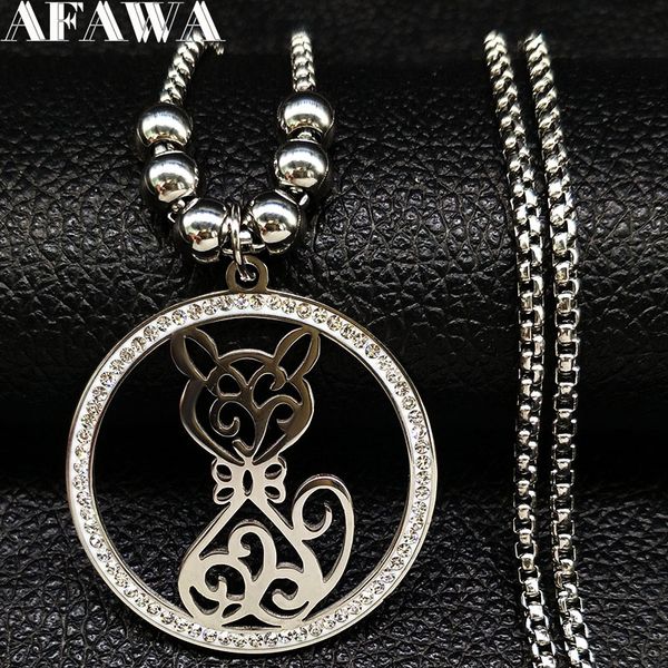 2018 fashion cat long crystal stainless steel necklace women silver color necklaces pendants jewelry collier sautoir long n18452
2018 fashion cat long crystal stainless steel necklace women silver color necklaces pendants jewelry collier sautoir long n18452